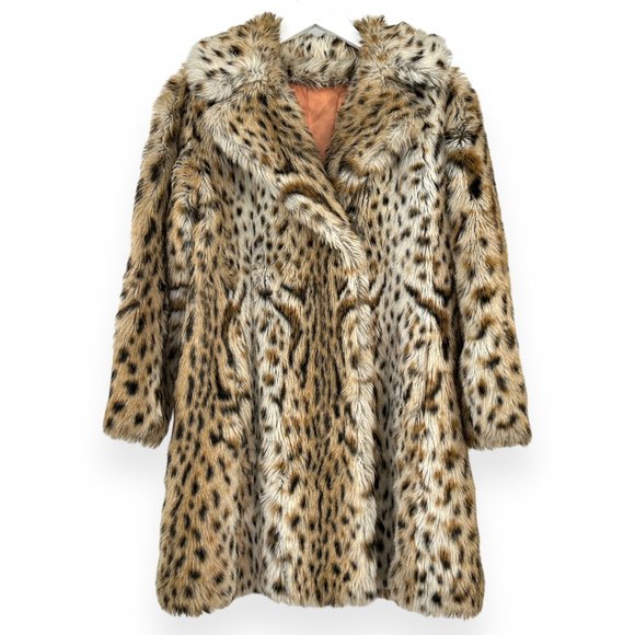 Vintage Jackets & Coats Vintage Diamonte Brown Gray Jaguar Print